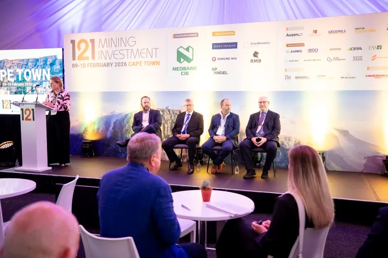 Industry experts discussing mining project development during a panel at 121 Cape Town